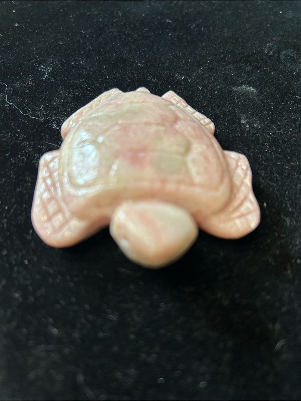 Pink Opal Stone Turtle Figurine
